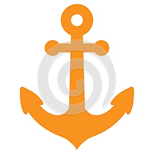 Anchor nautical vector icon by crafter oks