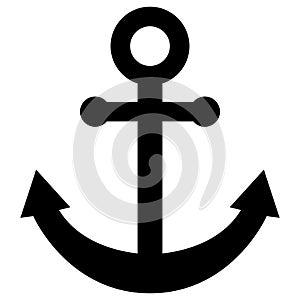 Anchor nautical vector icon by crafter oks