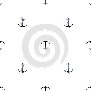 Anchor navy blue pattern