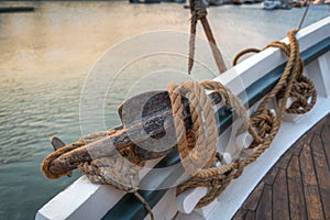 Anchor and Rope of 101 Year Old Sailboat