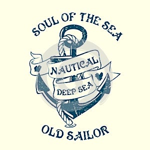 Anchor Sailor Tee Design