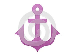 Anchor ship boat harbor single isolated icon with smooth style