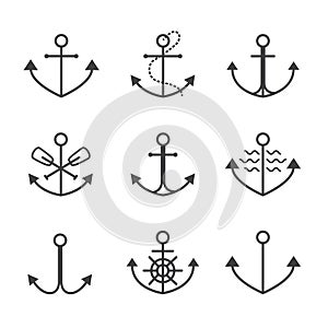 Anchor symbol, logo, tattoo