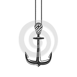 Anchor vector icon.