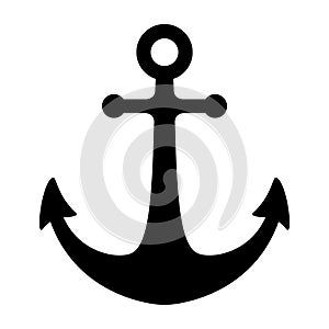 Anchor vector logo icon pirate boat Nautical maritime illustration symbol clip art
