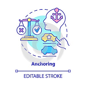 Anchoring concept icon