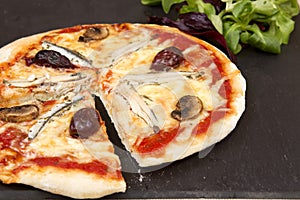 A anchovy pizza