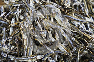 Anchovy for sale in the market