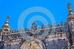 Ancient 600 year old castle in Tomar, Portugal