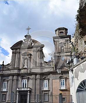 ancient abbey of cava de `tirreni seat of a lot of tourism photo