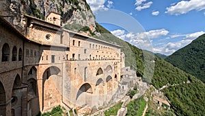 The ancient abbeys of Subiaco, Italy.