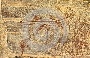 Ancient Aboriginal Rock Drawing