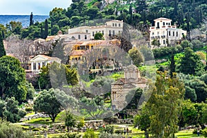 Ancient Agora Church Holy Apostles Solaki Acropolis Athens Greece