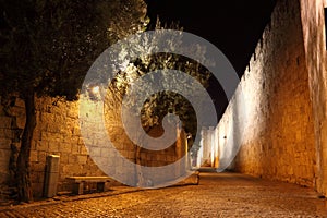 Ancient Alley in Jewish Quarter, Jerusale