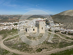 Ancient Almohad castle of La Estrella in the municipality of Teba in the province of Malaga