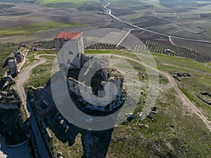 Ancient Almohad castle of La Estrella in the municipality of Teba in the province of Malaga