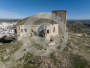 Ancient Almohad castle of La Estrella in the municipality of Teba in the province of Malaga