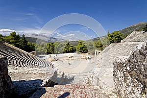 Ancient amphitheater of Epidaurus at Greece