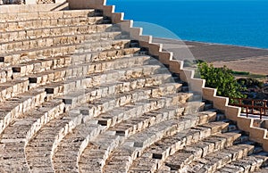 Ancient amphitheater at Kourion, Cyrpus photo