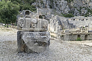 Ancient amphitheater in Myra (Demre), Turkey
