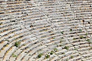 Ancient amphitheater in Myra, Turkey