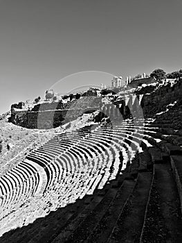 The ancient amphitheater in Pergamon is a marvel of antiquity