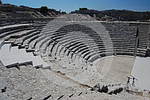 The ancient amphitheatre at Segesta, Sicily