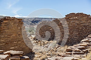 Ancient Anasazi Rock Wall Ruins