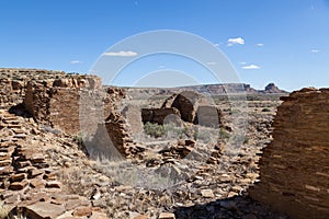 Ancient Anasazi Rock Wall Ruins