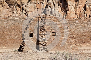 Ancient Anasazi Rock Wall Ruins