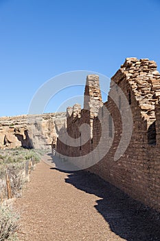 Ancient Anasazi Rock Wall Ruins