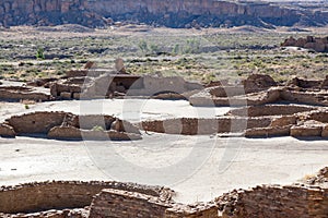 Ancient Anasazi Rock Wall Ruins