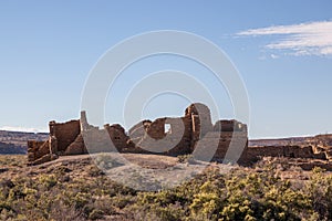 Ancient Anasazi Rock Wall Ruins