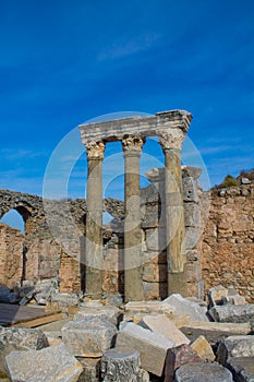 Ancient antique city of Efes, Ephesus ruins