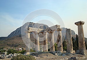 Ancient antique ruins of greece