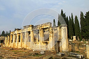 Ancient antique ruins of Hierapolis