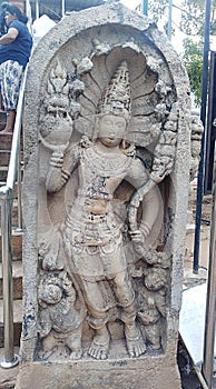 Ancient Anuradhapura Stone Carving in Sri Lanka