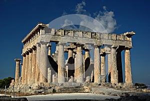 Ancient Aphaia Temple at Aegina