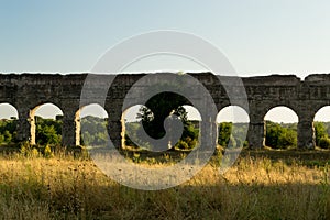 The ancient aqueduct Appio Claudio