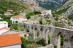 Ancient Aqueduct in Old Bar, Montenegro