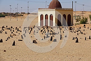 Ancient Arab cemetery in Sudan, Africa