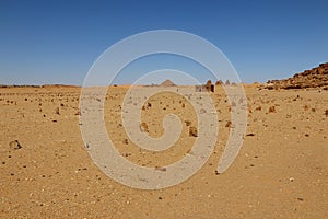 Ancient Arab cemetery in Sudan, Africa