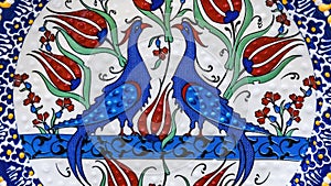 Ancient Arab Peacock Bird Designs Pottery Jordan