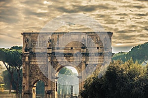 Ancient arc in Rome, arc in Rome, capital, Italy