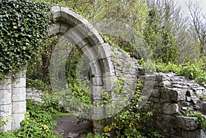 Ancient arch in a park