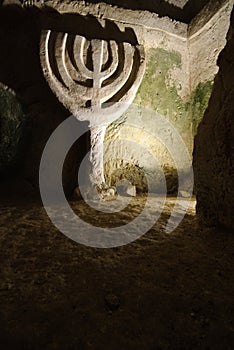 Ancient archeology in Beit She'arim, Israel photo