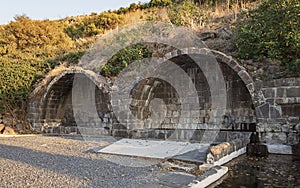 Ancient Arches over the Springs near Natur in the Golan Heights photo