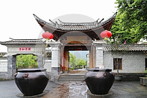 Ancient architectural buildings in Heshun town, Yunnan, China