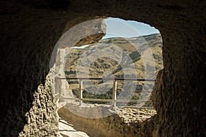 Ancient architecture in Georgia. Cave city. Holy places