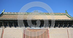 Ancient architecture of Great Western Xia Dynasty Buddhist temple in Zhangye Gansu China